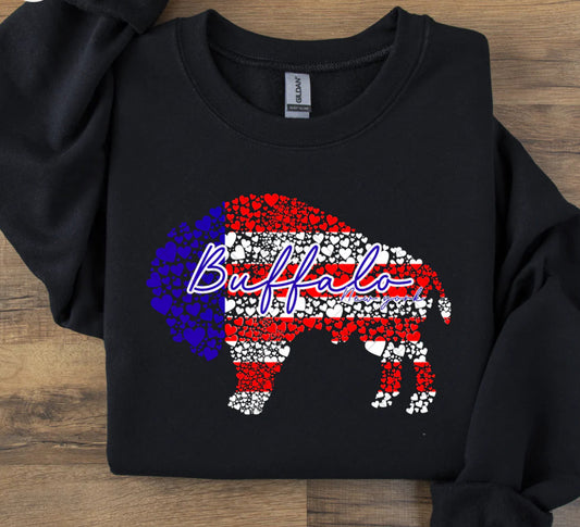 Buffalo NY Red, White, and Blue